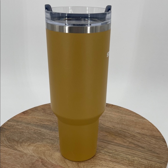 Stanley Mustard Color Insulated Stainless Steel Tumbler with Handle 40 Oz - Picture 2 of 10